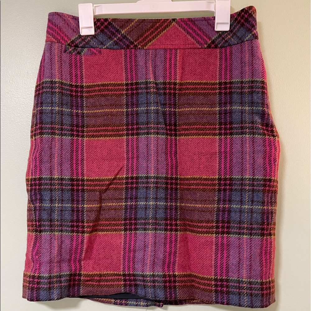 L.L. Bean Plaid Skirt